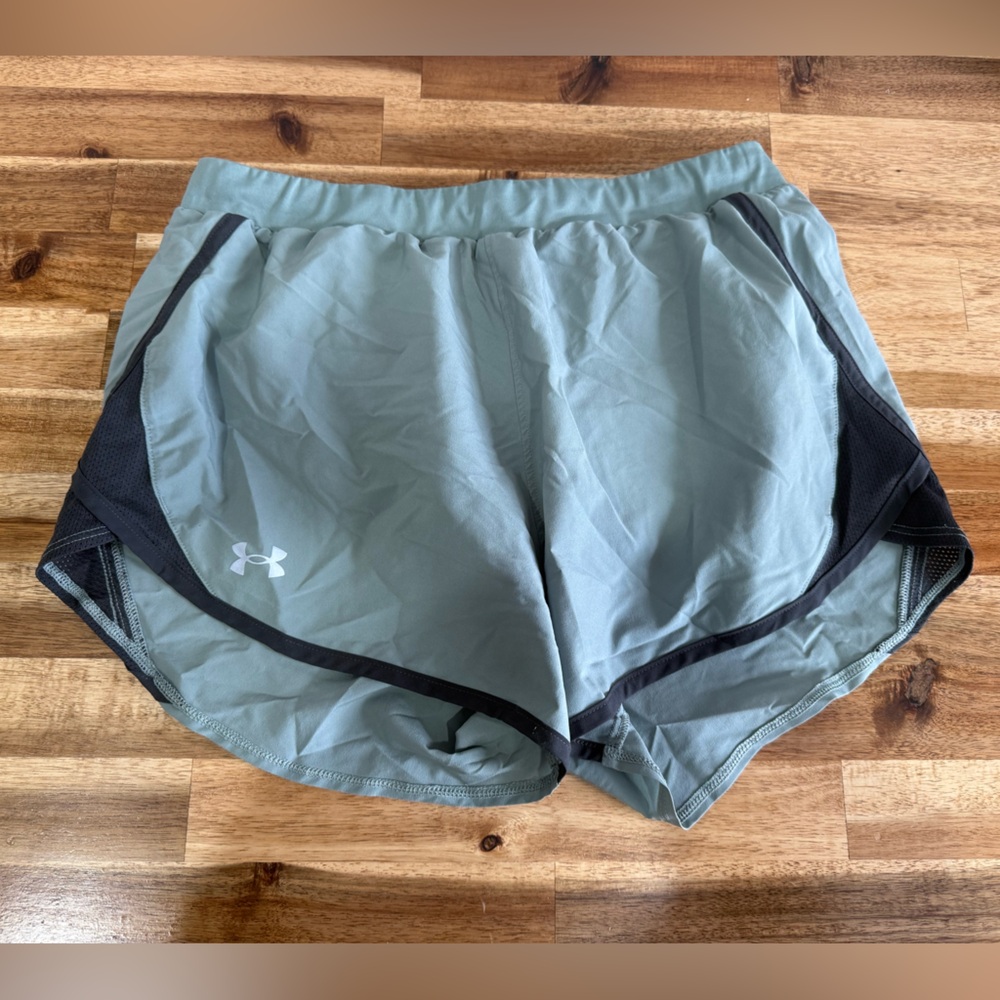 Under Armour Green and Black Athletic Shorts